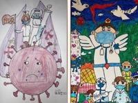 【凌霄新闻台】“疫”起宅家，以“艺”战“疫”（一）——宝带实小低中年级抗击疫情美术作品展示