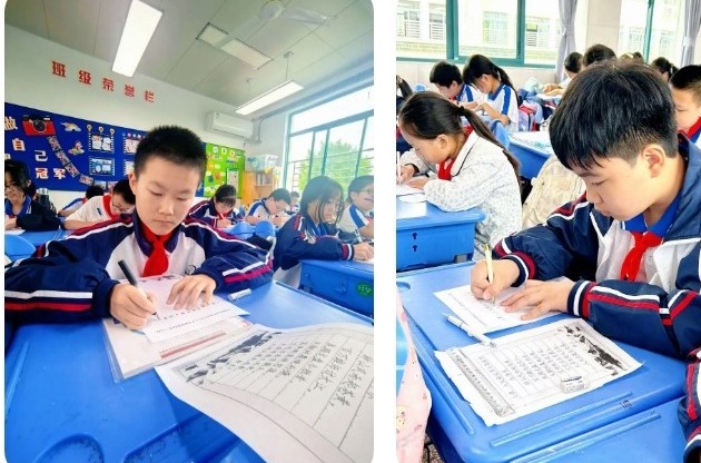 【凌霄新闻台】笔尖生光辉，翰墨流书香——宝带实验小学四、六年级整班钢笔字比赛
