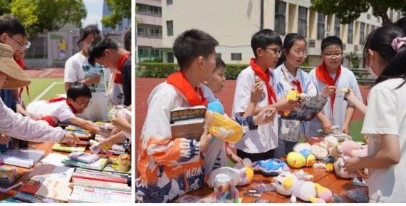 【双语节掠影】墨香市集溢书香，双语悦读_摊_开少年梦——宝带实验小学第二十五届双语节之六年级“趣享市集”活动